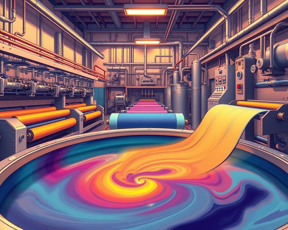 Fiber coloring machine